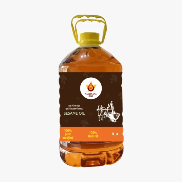 Cold Pressed Organic Sesame Oil Five Liter