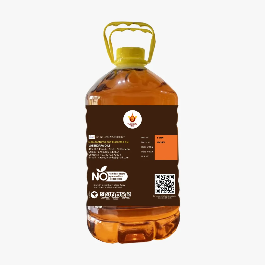 Cold Pressed Organic Sesame Oil Five Liter B