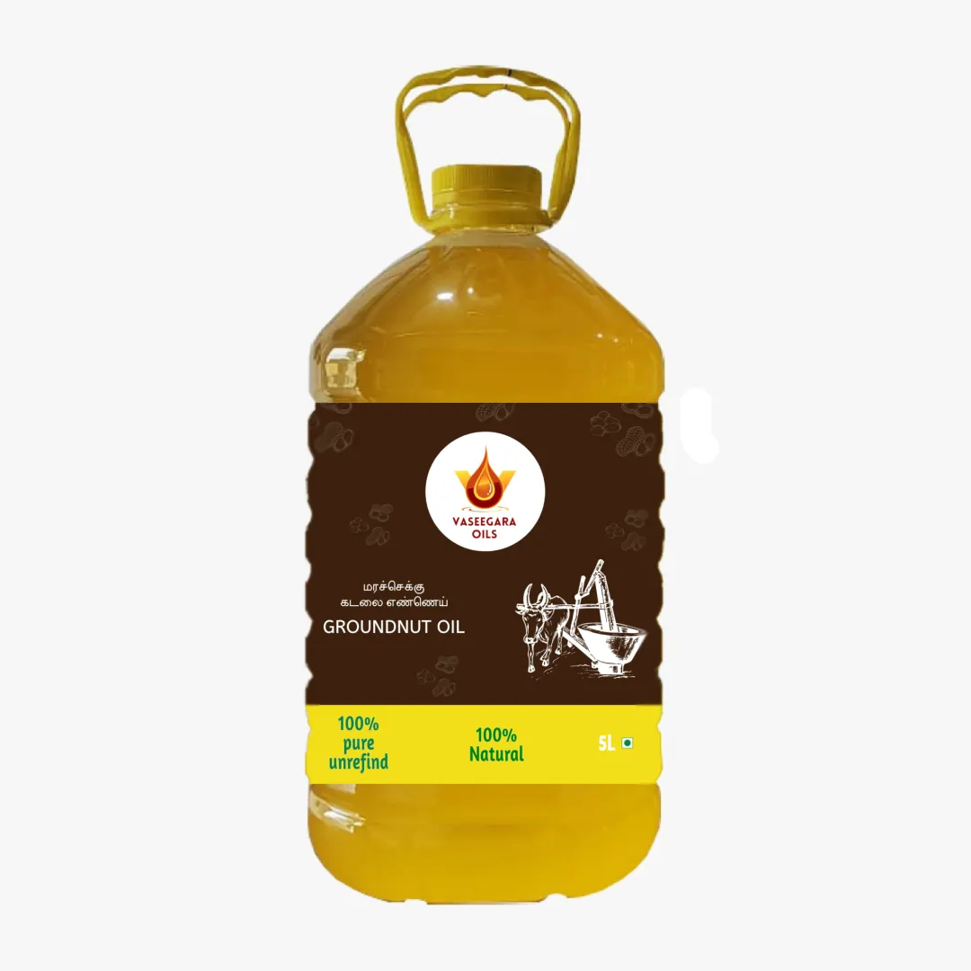 Cold pressed Groundnut Oil Five Liter